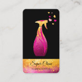 Niedliches Haushaltshaus - farbenfrohe Herzen Visitenkarte (Vorderseite)