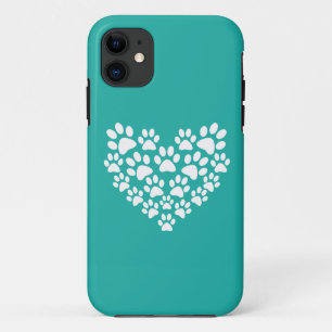 Niedliches Haustier Einfaches Türkisfarbenes Aquam Case-Mate iPhone Hülle