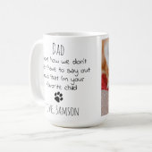 Niedliches Haustier Foto Vater Kaffee Tasse (Vorderseite Links)