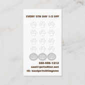 Niedliches Haustier Sitzen Hundekatze Treuekarte (Rückseite)