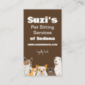 Niedliches Haustier Sitzen Hundekatze Treuekarte (Vorderseite)