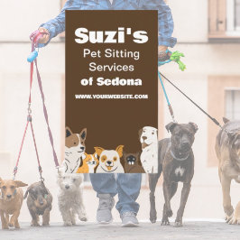 Niedliches Haustier Sitzen Hundekatze Visitenkarte