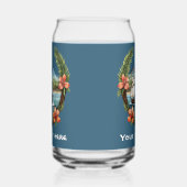 Niedliches Hawaiianisches Sailboat fügt Textstrand Dosenglas (Links)