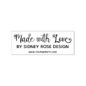 Niedliches Heart Script Mag with Liebe Add Name Gummistempel (Stempel)