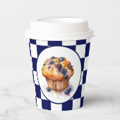 Niedliches Heidelbeermuffin Party Pappbecher (Vorderseite)