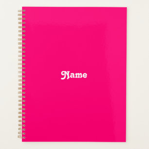 Niedliches, heißrosa, benutzerdefiniertes Datum Planer