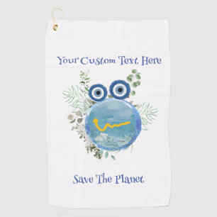 Niedliches helles Blau rettet die Kollektion Plane Golfhandtuch