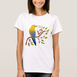 Niedliches Hello Spring Bird T-Shirt für sie | Nat