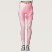 Niedliches hellrosa Marmor Leggings (Vorderseite)