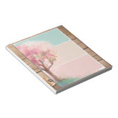 Niedliches hellrosa Notepad Notizblock (angewinkelt)