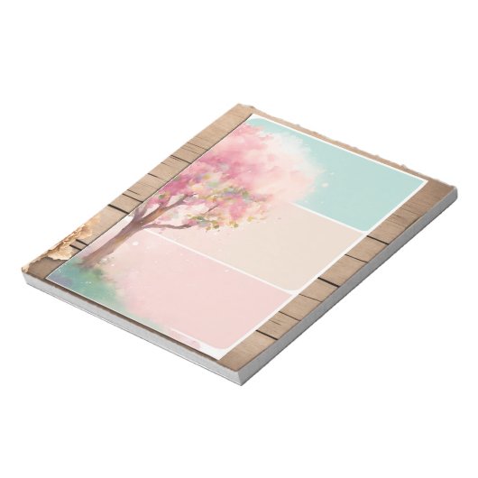 Niedliches hellrosa Notepad Notizblock (Rotiert)