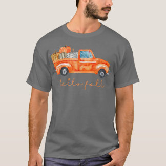 Niedliches Herbsthemd für Lkw und PumpkinsHallo Fa T-Shirt
