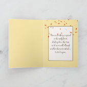 Niedliches Herbstkürbis Karte (Innenseite)