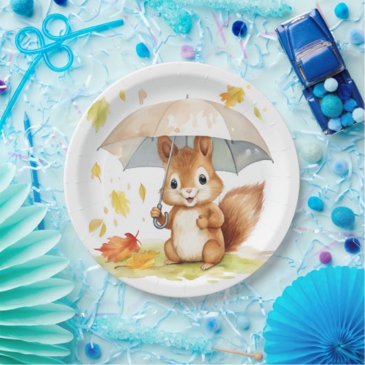 Niedliches Herbstkürbis Pappteller (Party)