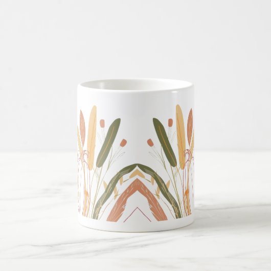 Niedliches Herbstleaves-Muster Kaffeetasse (Mittel)