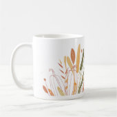 Niedliches Herbstleaves-Muster Kaffeetasse (Links)