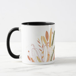 Niedliches Herbstleaves-Muster Tasse