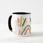 Niedliches Herbstleaves-Muster Tasse (Vorderseite Links)