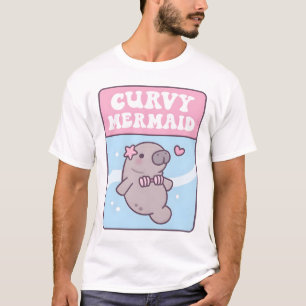 Niedliches Herrenhaus in Seashell Bikini Curvy Mee T-Shirt