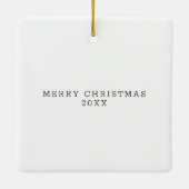 Niedliches Herrenhaus Weihnachtsschmuck (Rückseite)