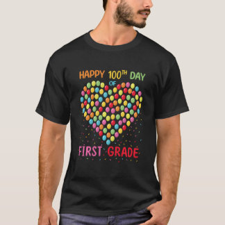 Niedliches Herz 100 Balloons glücklich 100. Tag Sc T-Shirt