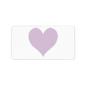 Niedliches Herz Adressaufkleber (Vorne)