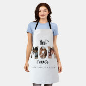 Niedliches Herz Beste Mama je 3 FotoCollage Schürze (Getragen)