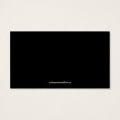 Niedliches Herz Black & White WedgeDrink Ticket (Rückseite)