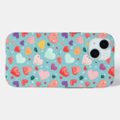 Niedliches Herz-Farbmuster Case-Mate iPhone Hülle (Rückseite (Horizontal))