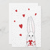 Niedliches Herz Feiertagskarte (Vorne/Hinten)