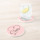 Niedliches Herz-Gekritzel Untersetzer (Seite)