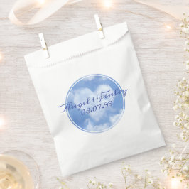 Niedliches Herz gestapelte Wolke & Blue Sky Elegan Geschenktütchen