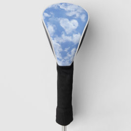 Niedliches Herz gestreift Wolke in blauem Himmel f Golf Headcover