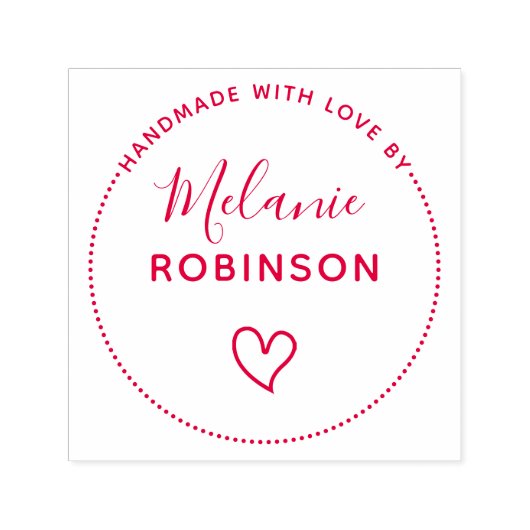 Niedliches Herz | Handgefertigt mit Liebe durch In Permastempel (Design)