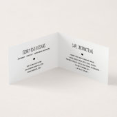 Niedliches Herz hergestellt mit Liebe Hang Tag (Innenseite)