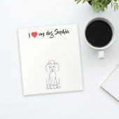 Niedliches Herz I Liebe mein Hund Custom Whimsical Notizblock