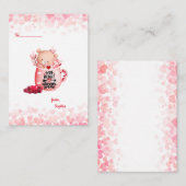 Niedliches Herz ist überall dort, wo man Bären in Mitteilungskarte (Vorne/Hinten)