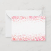 Niedliches Herz ist überall dort, wo man Bären in Mitteilungskarte (Rückseite)