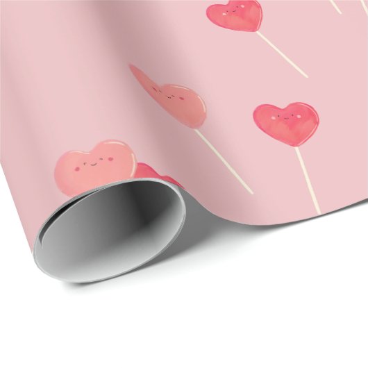 Niedliches Herz-Kreislauf-Papier Geschenkpapier (Rolleneckpunkt)