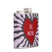 Niedliches Herz mein personalisierter Valentinstag Flachmann (Rechts)