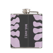 Niedliches Herz mein personalisierter Valentinstag Flachmann (Rückseite)