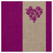 Niedliches Herz Modern Royal Fuchsia Strip Stoff (Muster)