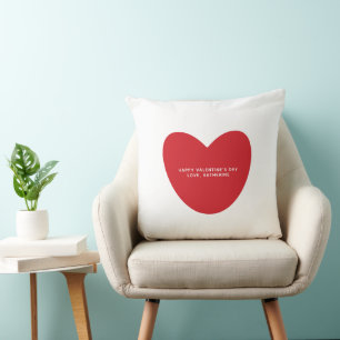 Niedliches Herz nach dem Valentinstag Kissen