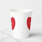 Niedliches Herz nach dem Valentinstag Pappbecher (Rechts)