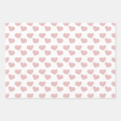 Niedliches Herz-Pastel-Pinks-Muster Geschenkpapier Set (Vorderseite 2)