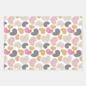 Niedliches Herz-Pastel-Pinks-Muster Geschenkpapier Set (Vorderseite)