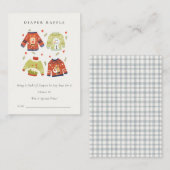 Niedliches Herz Ugly Sweater Diaper Raffle Baby Du Begleitkarte (Vorne/Hinten)