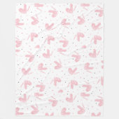 Niedliches Herz und Liebe Fleecedecke (Vorderseite)