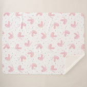 Niedliches Herz und Liebe Sherpadecke (Vorderseite (Horizontal))