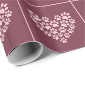 Niedliches Herz-Wrapping Papier Geschenkpapier (Rolleneckpunkt)